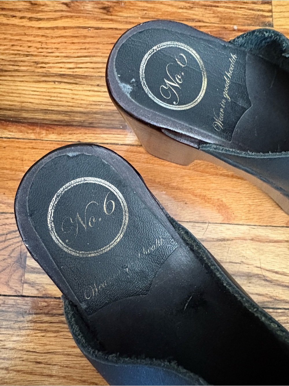 No. 6 Open Toe Platform Clogs 37 - Picture 9 of 9
